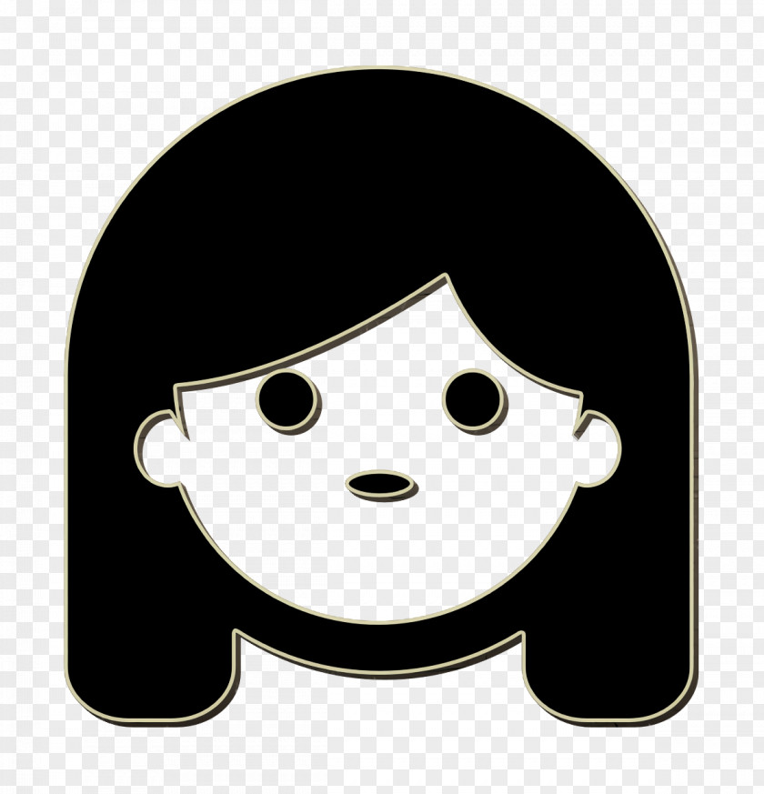 Girl Icon People Pictograms Little Face PNG