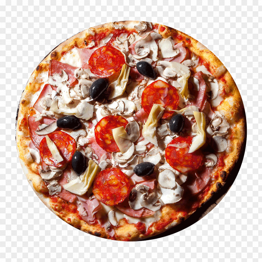 Pizza Sicilian Marinara Sauce California-style Pepperoni PNG