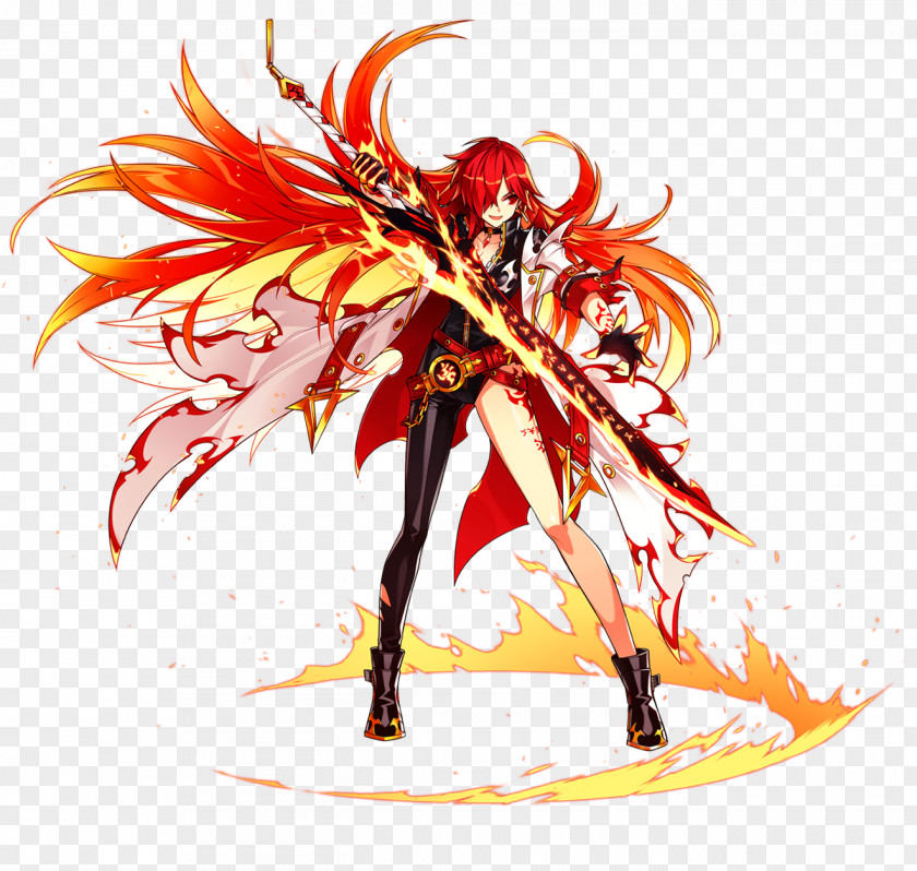 Sword Elsword Elesis Grand Chase Video Games Character PNG