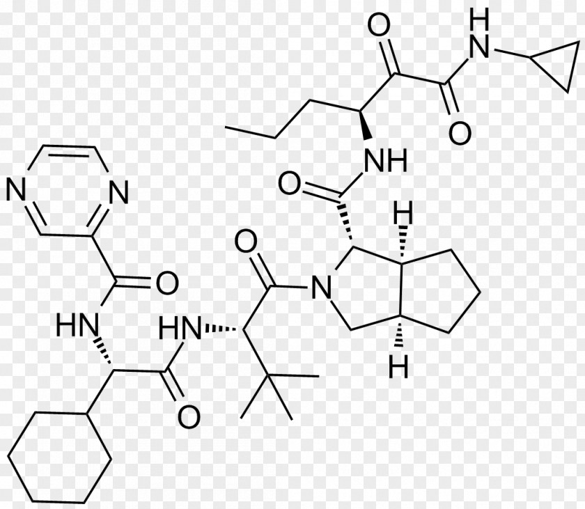 Telaprevir Protease Inhibitor NS3 Hepatitis C Virus Enzyme PNG