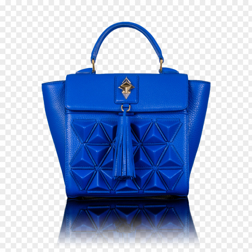 Bag Tote Leather Handbag Blue PNG