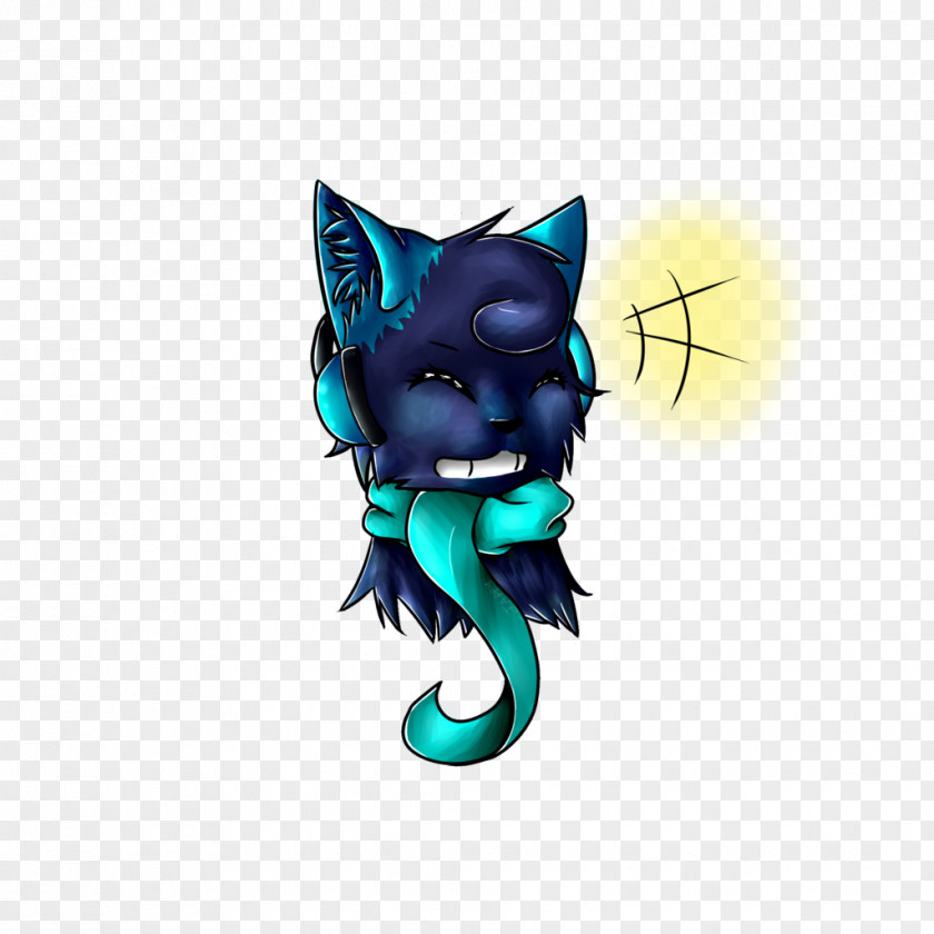 Cat Graphics Illustration Turquoise Tail PNG