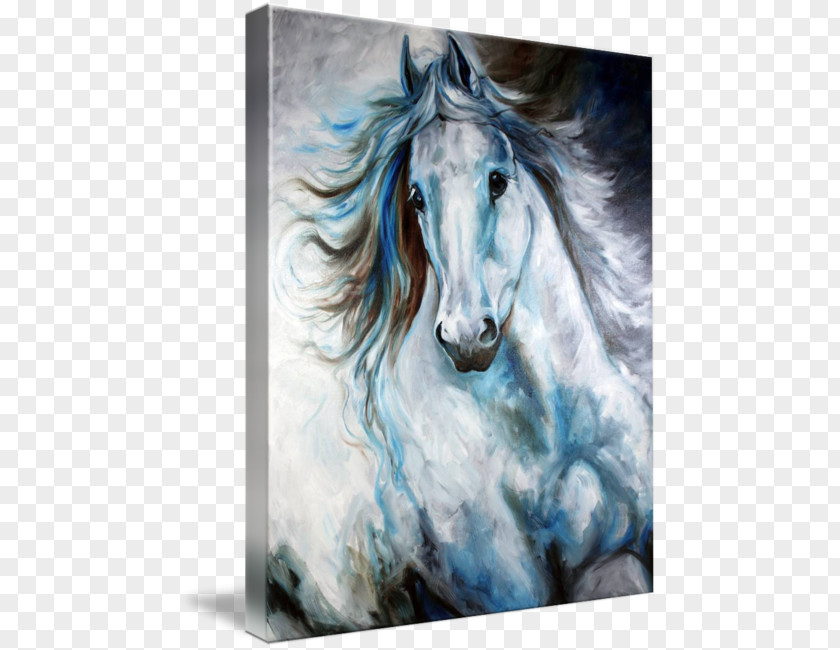 Arabian Horse Oil Painting Abstract Art PNG