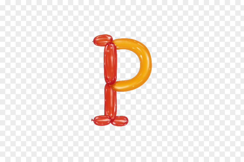 Balloon Letter P PNG
