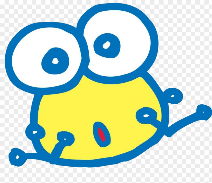 Cute Little Frog Cartoon Clip Art PNG