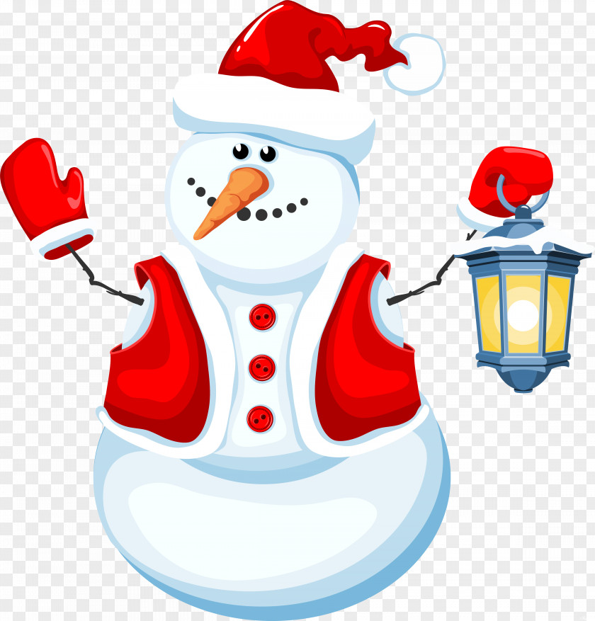 New Year Element Snowman Clip Art PNG