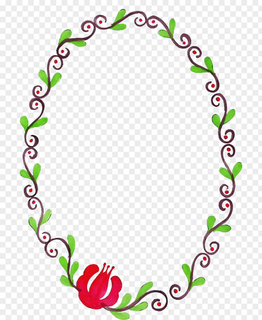 Picture Frame Floral Design PNG