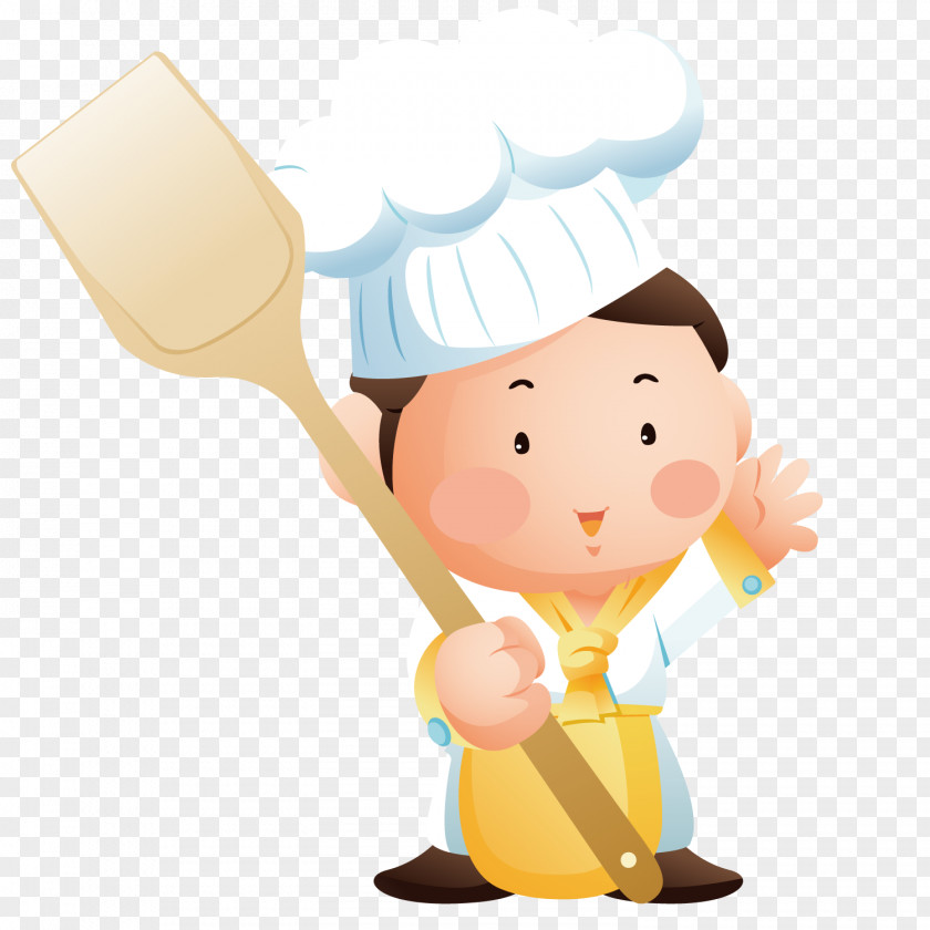 The Chef Holding Shovel Cooking PNG