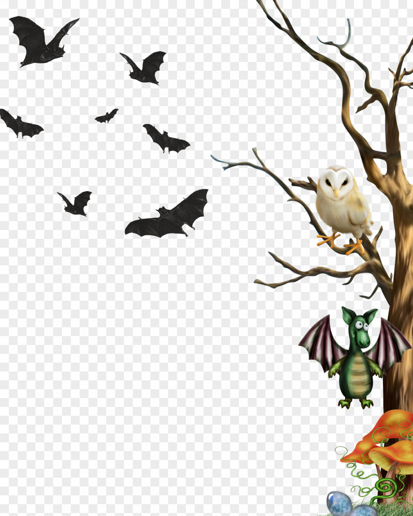 Tree Owl Little Corners Puzzle Wallpaper PNG
