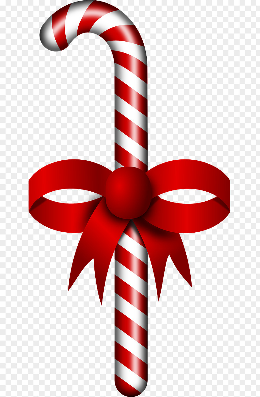 Candy Cane Clipart Stick Ribbon Christmas PNG