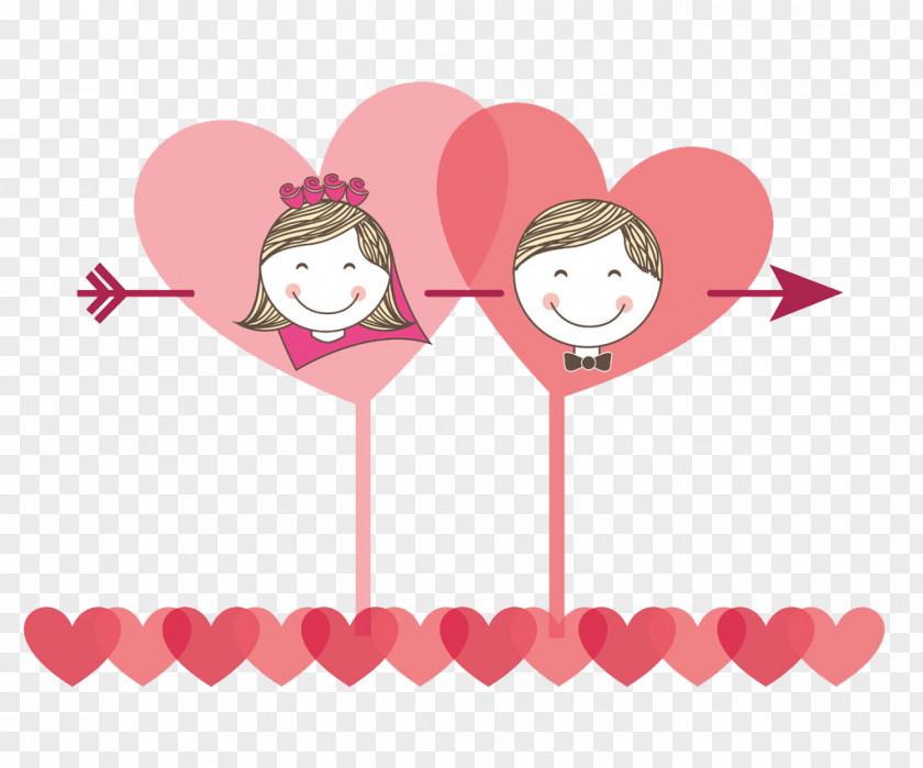 Decorative Pattern Pink Love Cupid Couple Valentines Day Wedding Gift Photography PNG