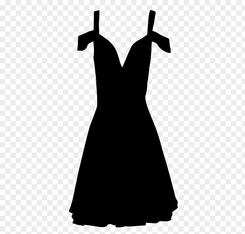 Little Black Dress Shoulder Sleeve Silhouette PNG