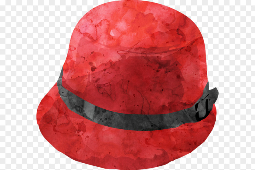 Red Hat Top Drawing Fashion Girl PNG