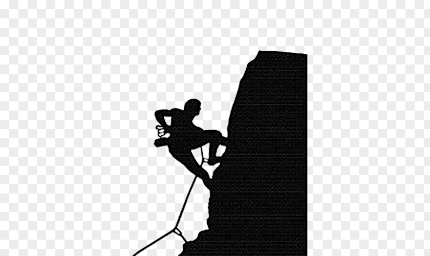 Black Simple Rock Climbing Illustrator Sport Illustration PNG