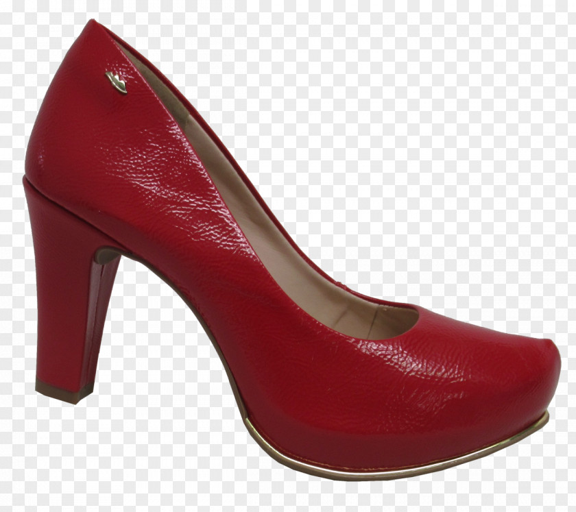 Feminino Red High-heeled Shoe Court Leather PNG