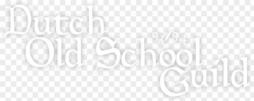 Old School White Logo Line Art PNG