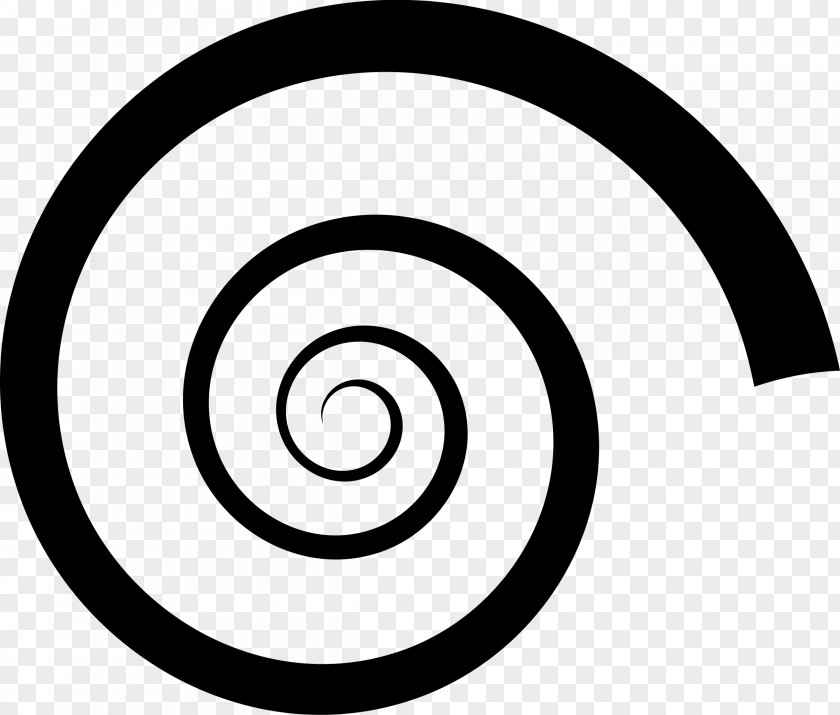 Spiral Silhouette Clip Art PNG