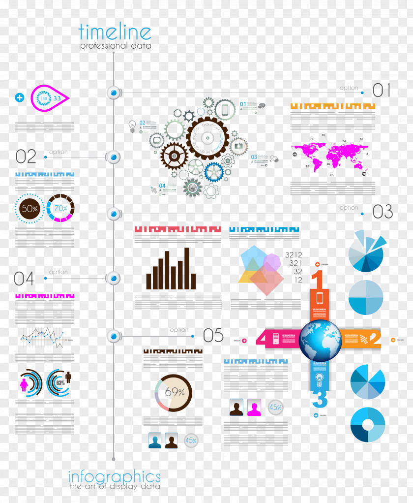 Vector Analysis Chart Table Timeline Infographic Graphic Design PNG