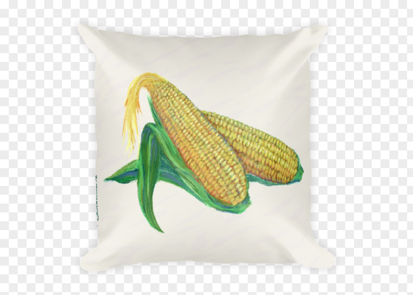 Corn Design Pillow Painting Canvas Print Stretcher Bar PNG