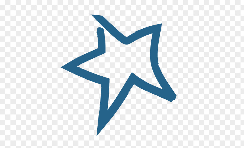 Hand Painted Paint Logo Star PNG