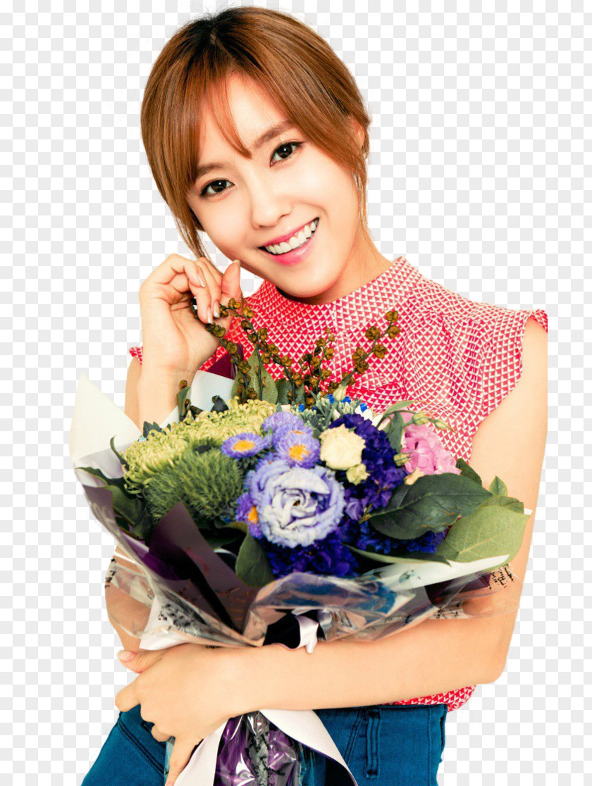 Hyomin T-ara Floral Design Bo Peep PNG