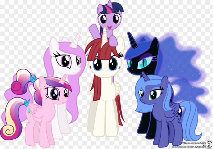 Many Love Twilight Sparkle Princess Celestia Pony Cadance Luna PNG