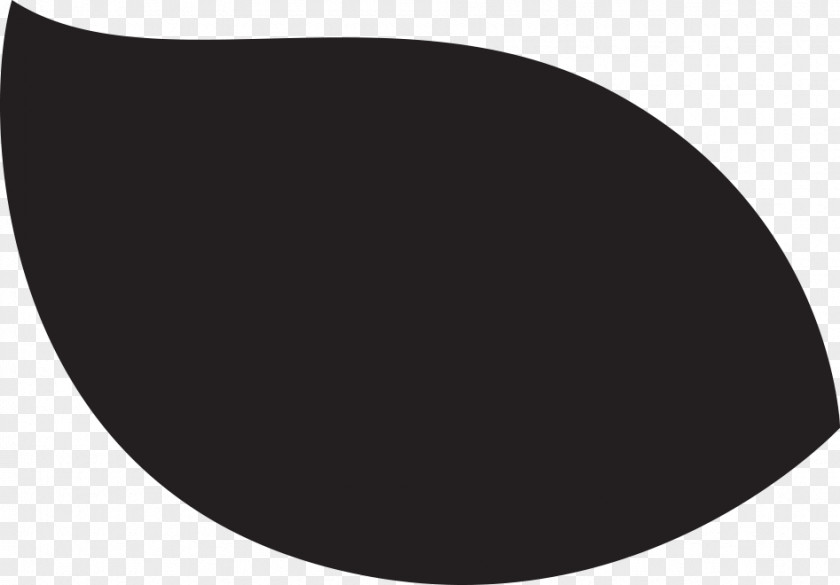 Mint Leaf Black White Circle Font PNG