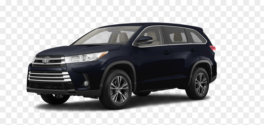 Toyota 2018 Highlander XLE Sport Utility Vehicle Rush Car PNG