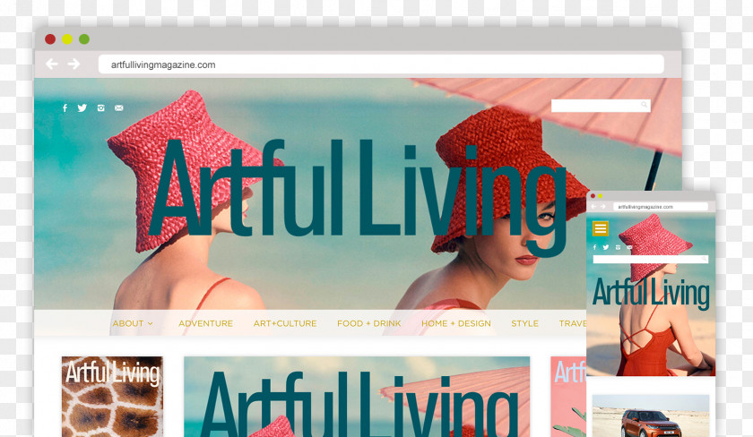 Web Design Artful Living Magazine Hook Agency Minneapolis College Of Art And PNG