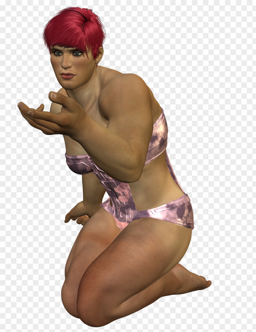 Bodybuilding Muscle Woman PNG