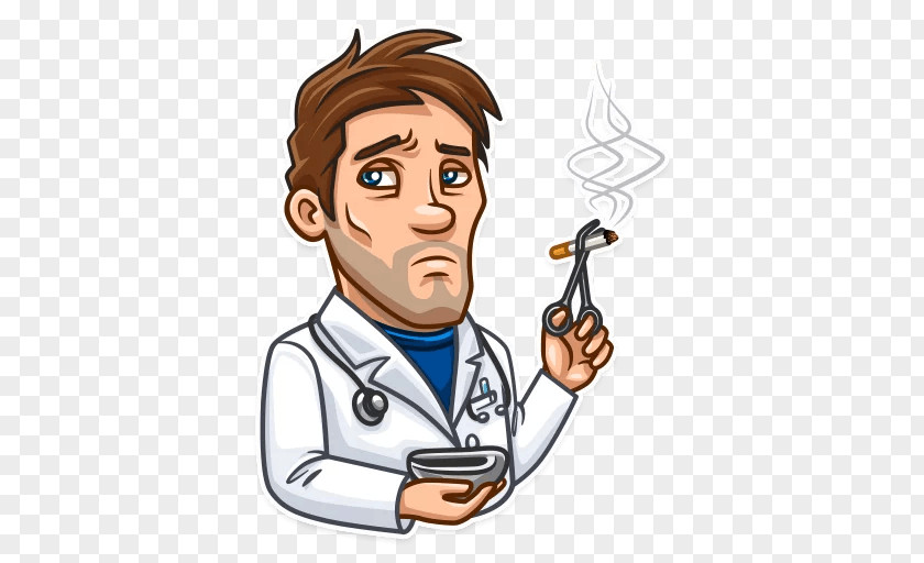 Mad Doctor Sticker Telegram Skepticism Emoji Clip Art PNG