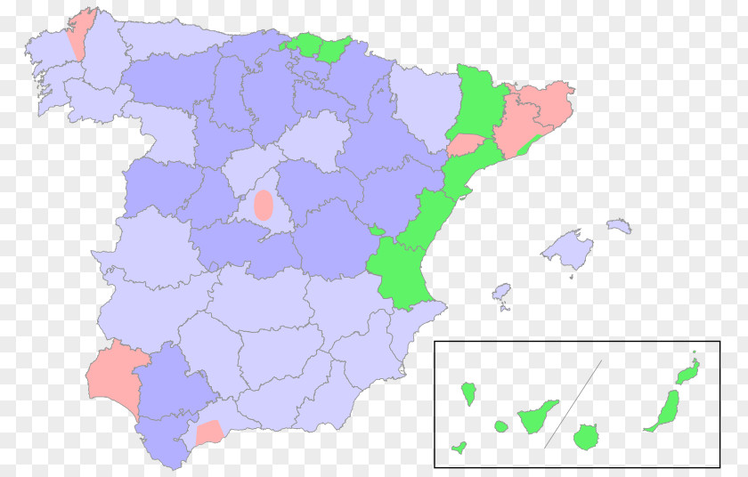 Map Spain Spanish General Election, 1933 1936 PNG