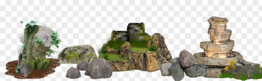 Rock Garden Drinking Fountains Animal PNG