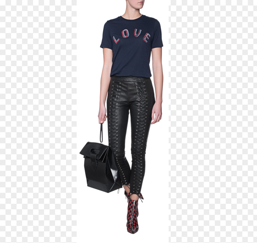 Fashion Woman Printing T-shirt Jeans Leggings Sleeve Kenzo PNG