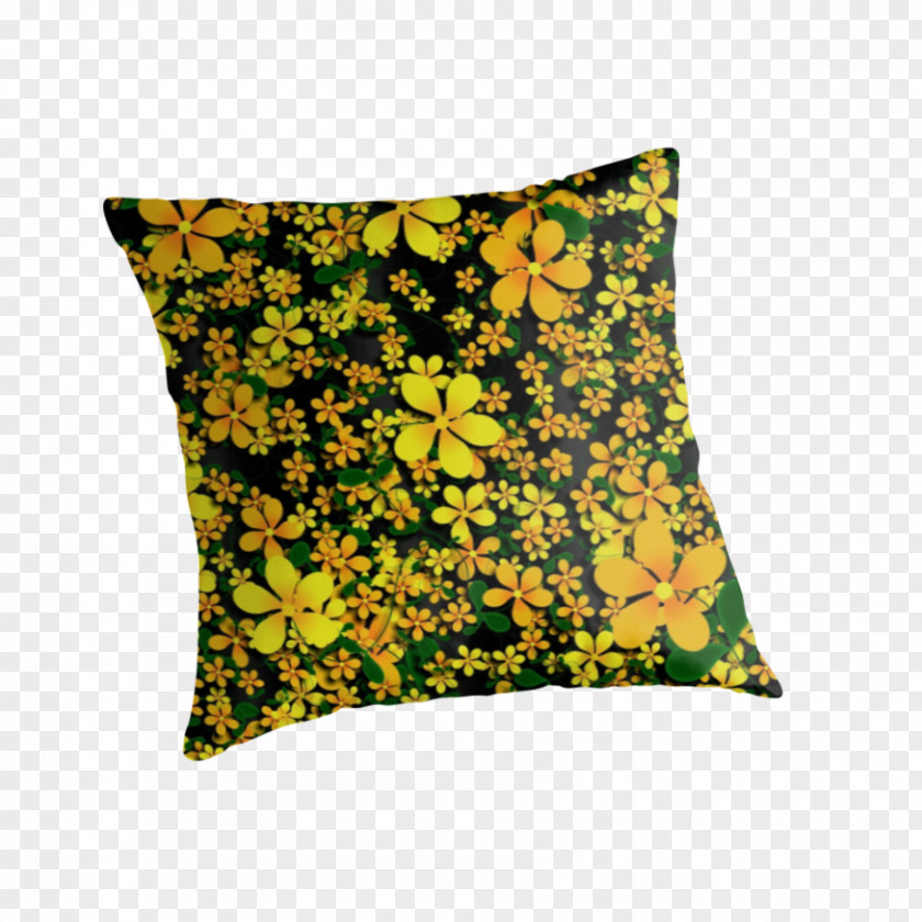 Pillow Yellow Throw Pillows Cushion Black PNG
