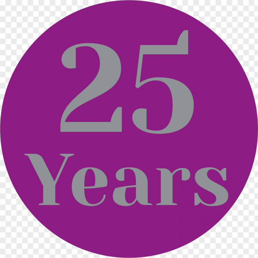 25 Years Anniversary Icon Design Logo PNG