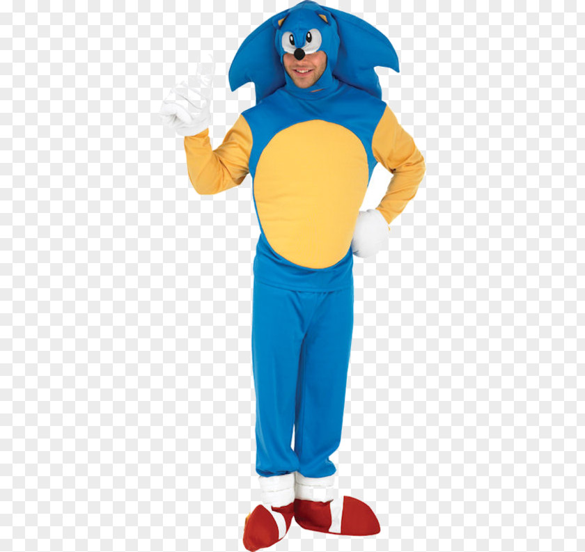 Colourful Sonic The Hedgehog Costume Party Halloween Clothing PNG