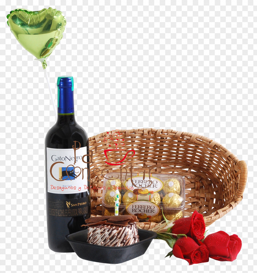 Ferrero Rocher Food Gift Baskets Liqueur Wine Hamper PNG