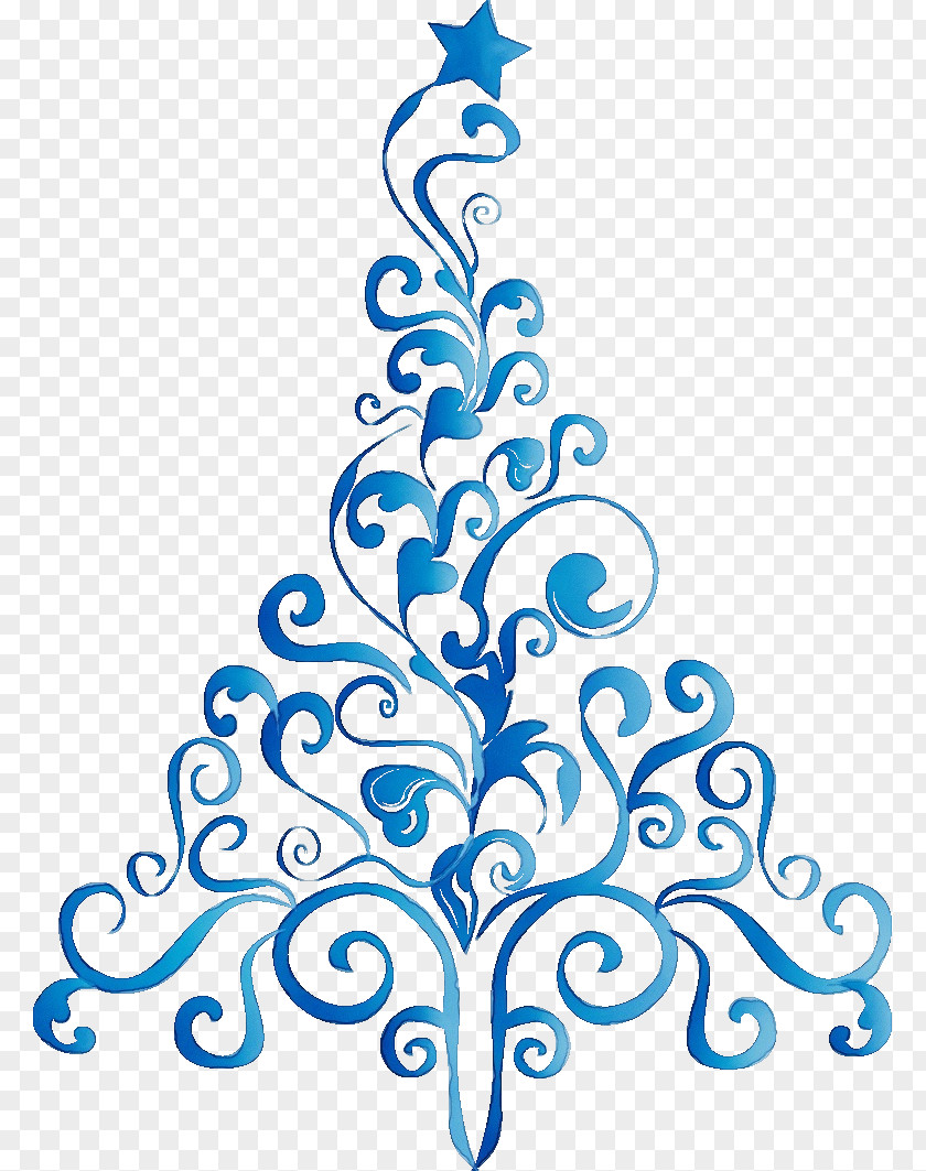 Line Art Plant Ornament Pattern PNG