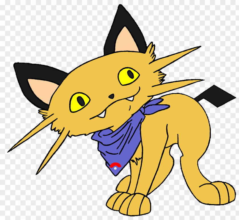 Saber-tooth Cat Character Line Tail Clip Art PNG