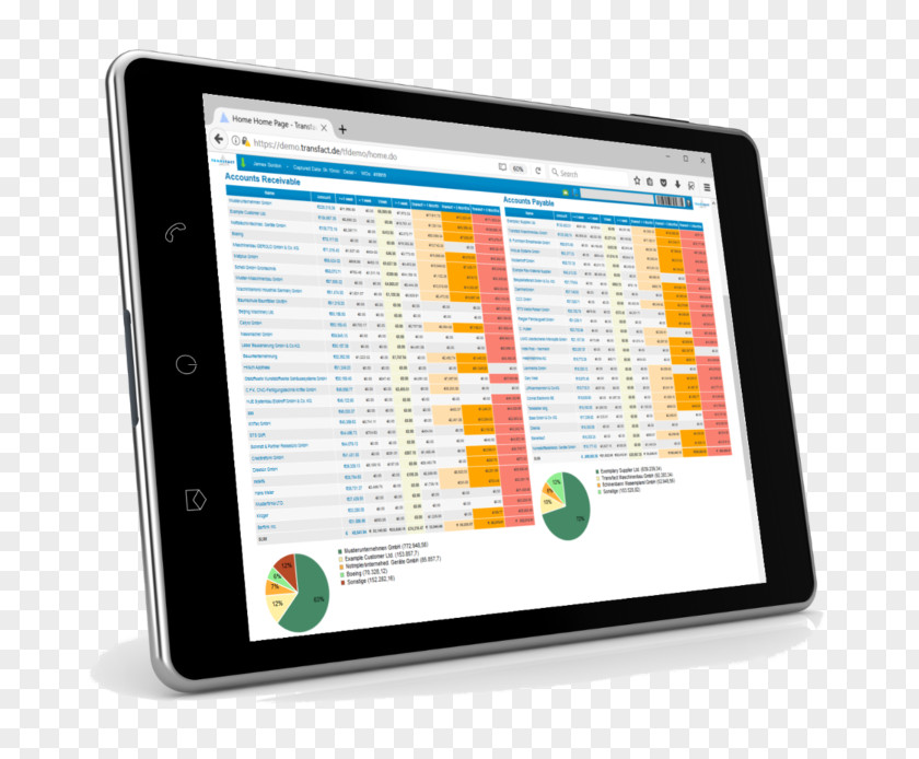 Accounts Receivable Payable Tablet Computers Bank PNG