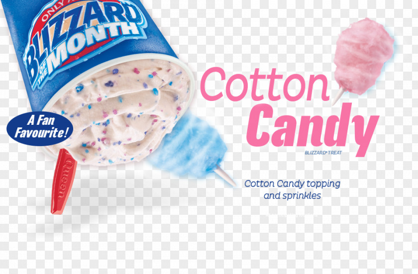 Ice Cream Cotton Candy Dairy Queen (Treat Only) PNG