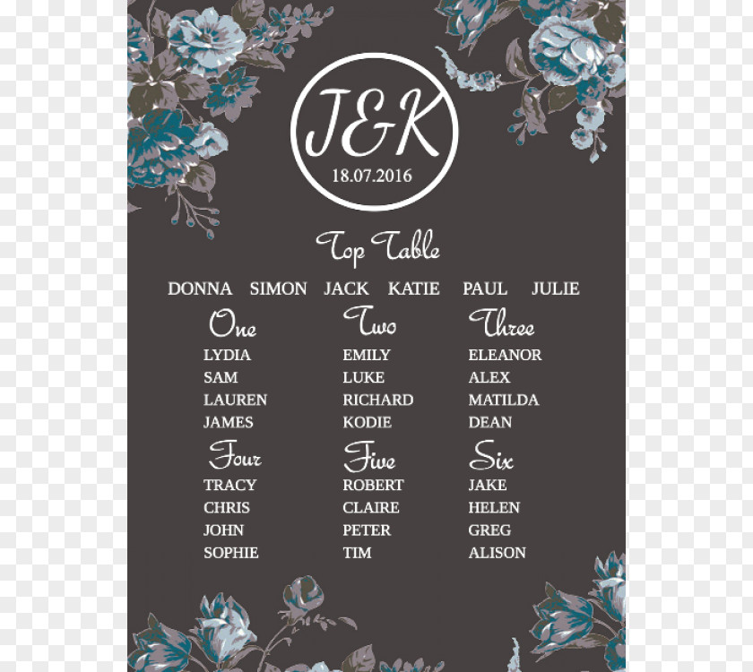 Wedding Poster Template Font Teal Vector Graphics Flower PNG