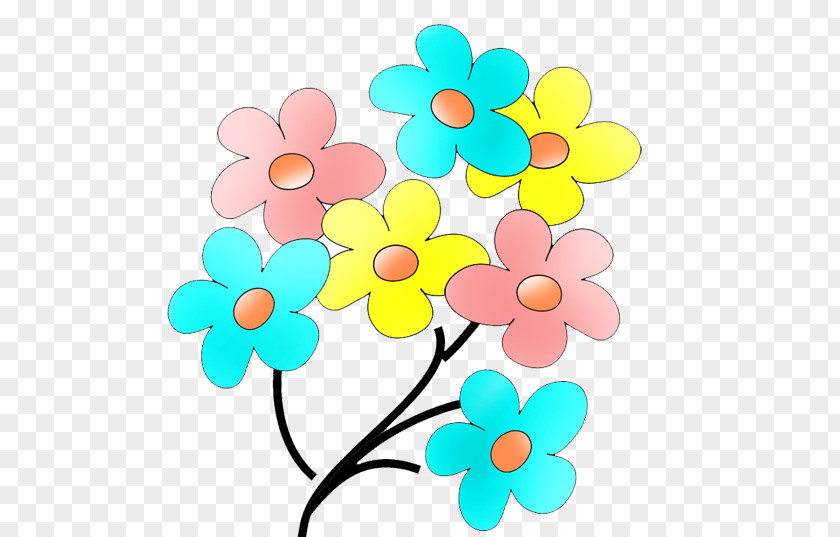 Colorful Flowers Transparent Flower Clip Art PNG