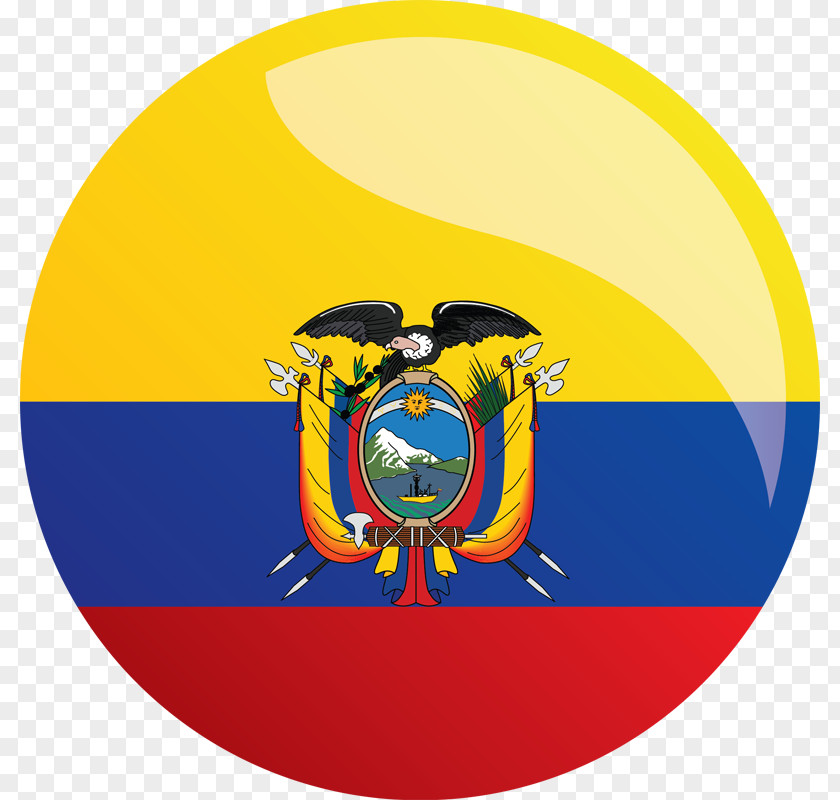 Flag Of Ecuador Pin Badges Stock Photography PNG