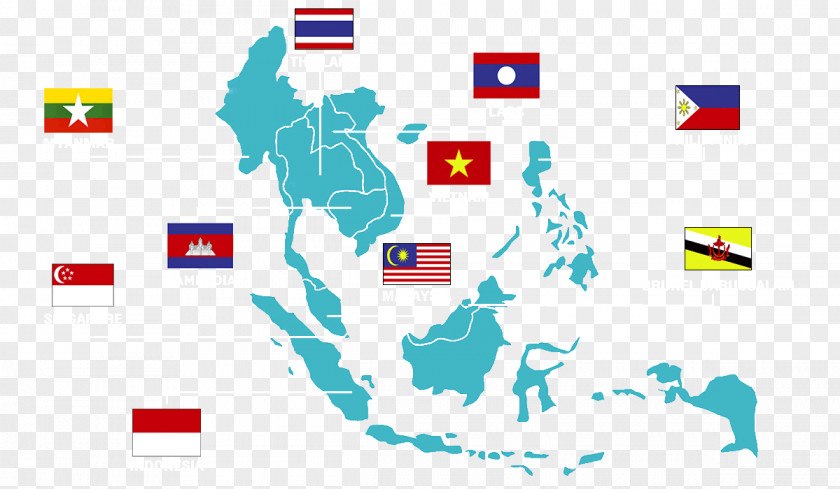 Map Brunei Thailand Laos Association Of Southeast Asian Nations ASEAN Economic Community PNG