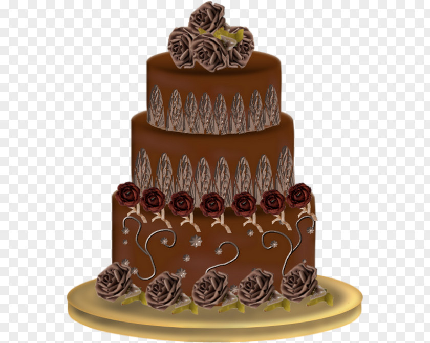 Chocolate Cake Wedding Layer Torte Decorating PNG