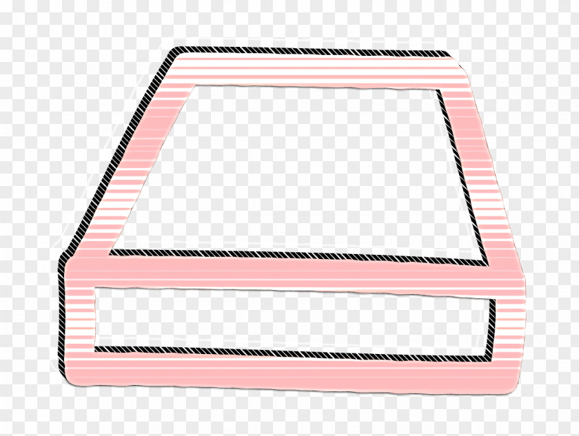 Hdd Hand Drawn Symbol Outline Icon Rectangular Interface PNG