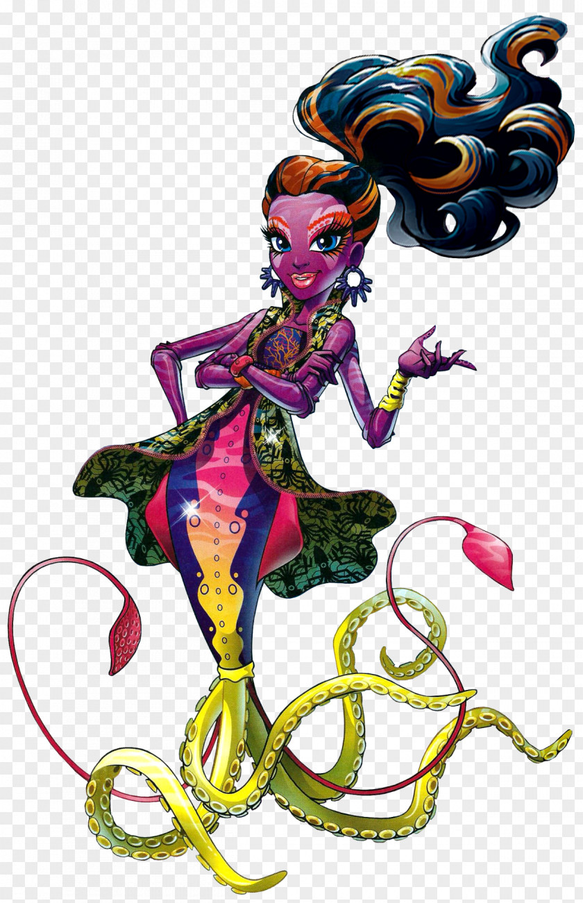 Mermaid Goddess Headdress Monster High Great Scarrier Reef Down Under Ghouls Posea Frankie Stein PNG