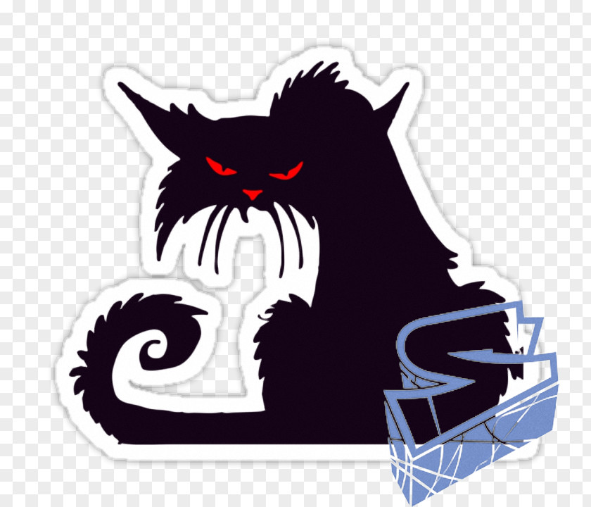 Silhouette Black Cat Clip Art PNG